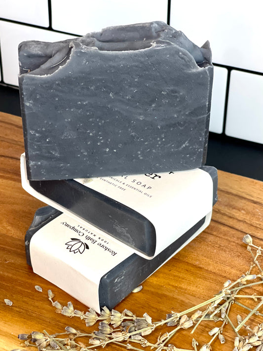 Lavender tea tree charcoal soap