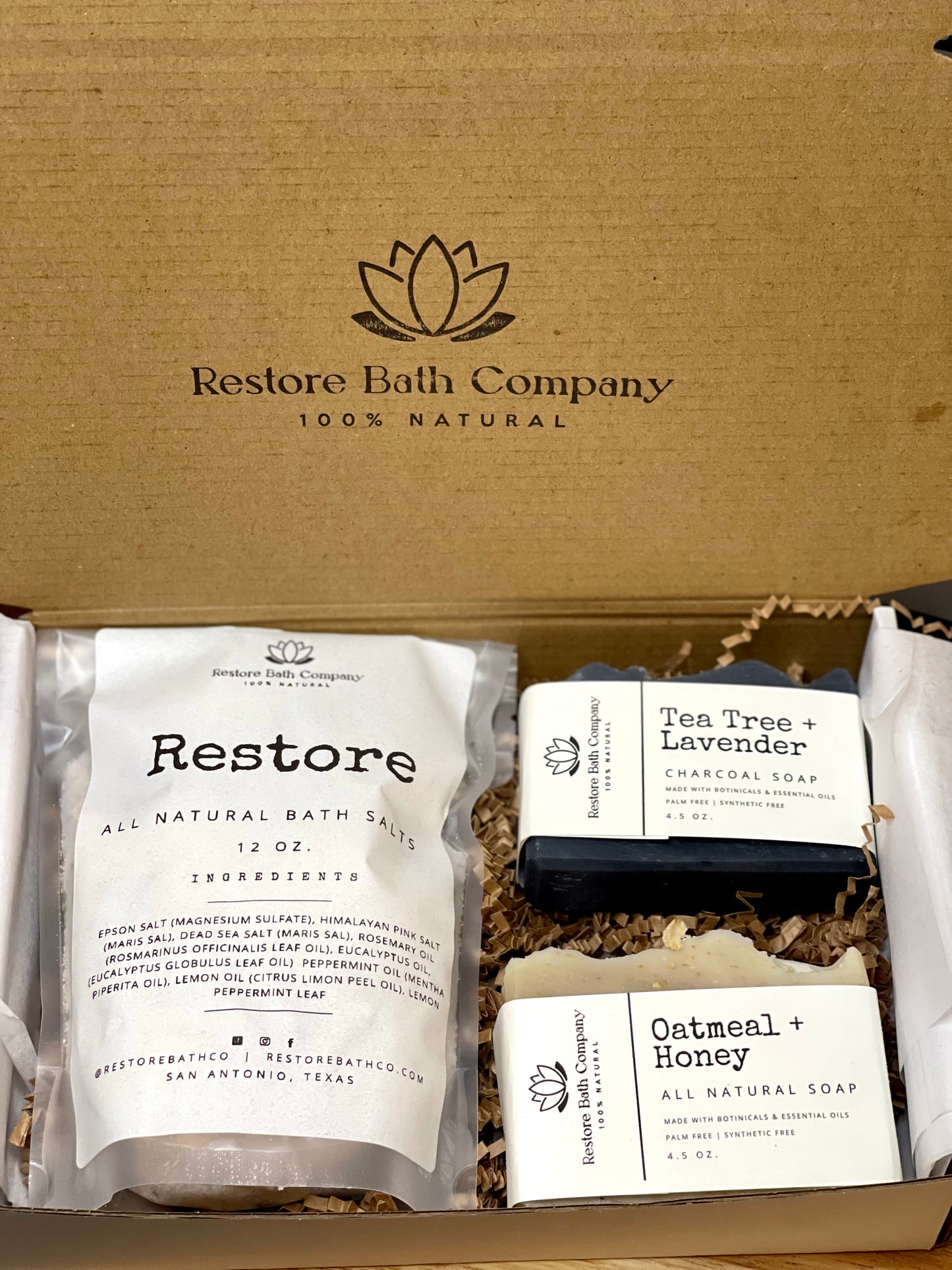 Bath Salt and Artisan Soap Bundle Gift Set